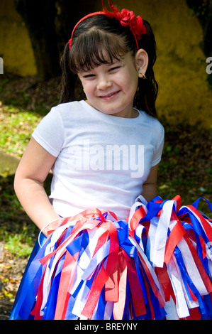 Independence day celebrations Ciudad Colon Central Valley Costa Rica Stock Photo