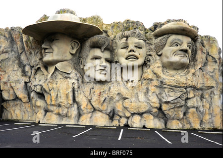 Faces at Hollywood Wax Museum Branson Missouri Stock Photo