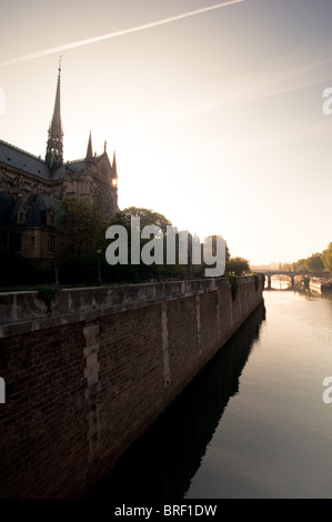 Cathedrale Notre Dame at sunrise Stock Photo