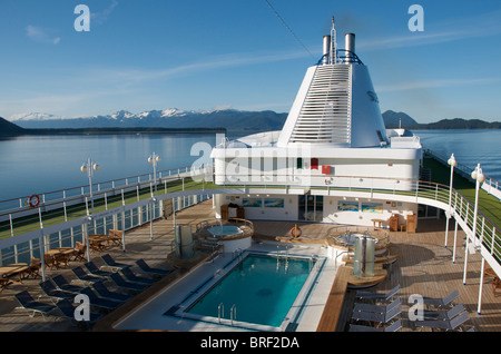 Luxury cruising Inside Passage Alaska USA Stock Photo