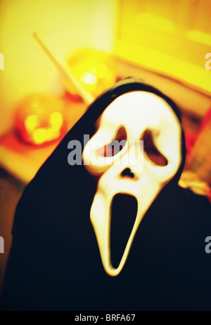 Halloween scream mask Stock Photo