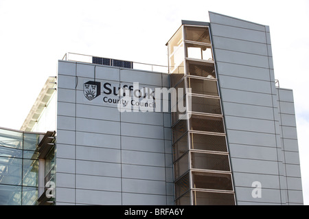 Suffolk County Council headquarters, Ipswich, Suffolk, England. Stock Photo