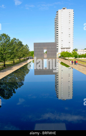 Wall marking time of bombing 9:03 Oklahoma City Bombing Site Alfred P ...