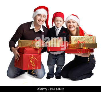 Xmas Family Stock Photo