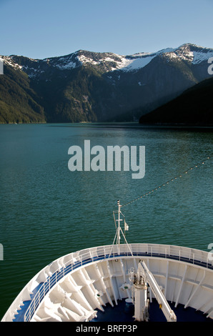 Entering Tracy Arm Fjord Inside Passage Alaska USA Stock Photo