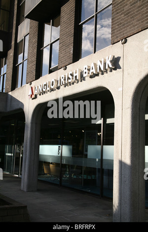 State-owned Anglo Irish Bank on St Stephens Green in Dublin currently in the news for the government's financial bailout Stock Photo