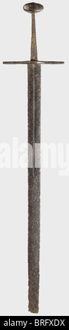 A German knightly sword,circa 1200 Heavy slashing blade with a shallow ...