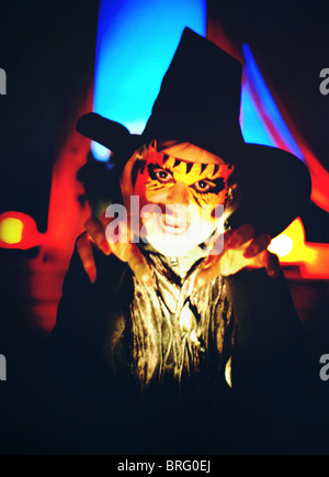 Child in a Halloween costume Stock Photo