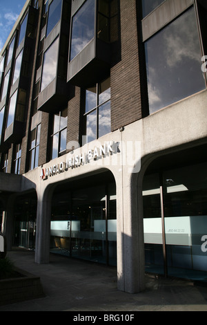 State-owned Anglo Irish Bank on St Stephens Green in Dublin currently in the news for the government's financial bailout Stock Photo