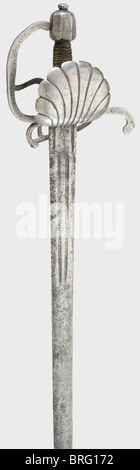 A German campaign sword,circa 1620 Double-edged blade with a short ...
