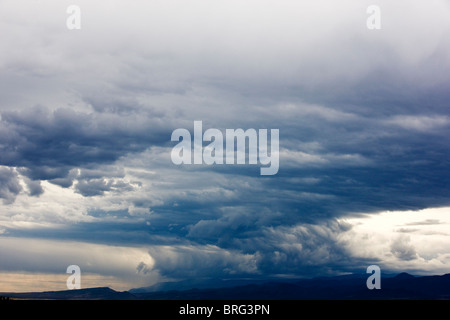 Stormy skies over the Wet Mountains, San Isabel National Forest, south of Canyon City, Colorado, USA Stock Photo