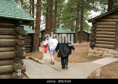 Log Wood Cabins Tourist Tourism Sweden Swedish Chalet Stock