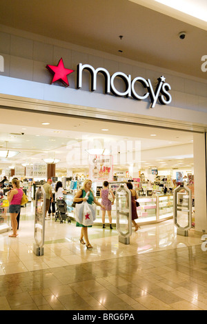 Shoppers at the Macy's department store, the Fashion Show Mall, Las Vegas USA Stock Photo