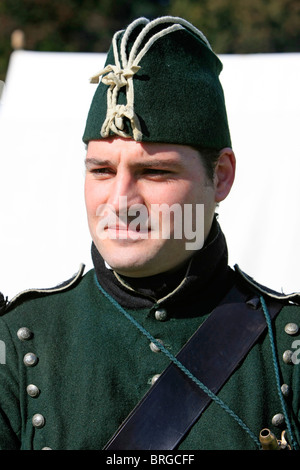 Soldier of the British Light Infantry - Sharpe's Rifles Stock Photo