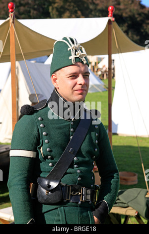 Soldier of the 95th Rifles Light Infantry - Sharpe's Rifles Stock Photo