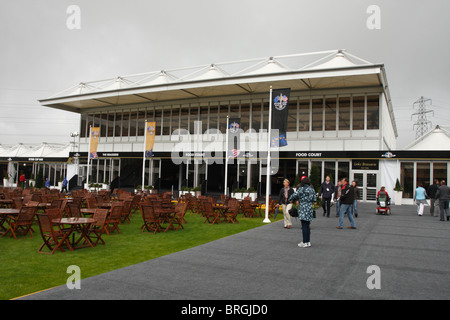Tented Village, Celtic Manor, Newport, Wales, Venue for the 2010 Ryder Cup, on the first practice day Stock Photo
