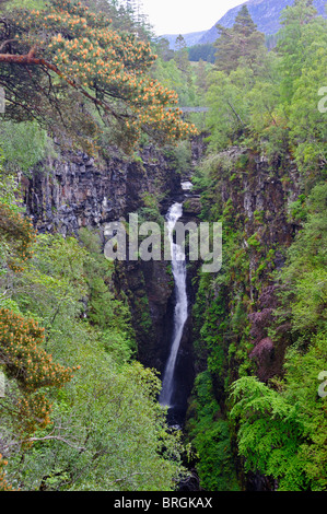 The Falls of Measach and the Corrieshalloch Gorge, Wester Ross, Scotland, United Kingdom, Europe. Stock Photo