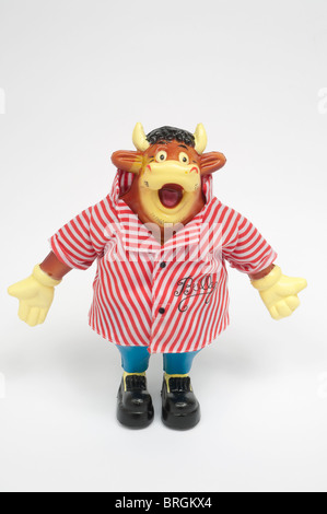 Bendy Bully toy, mascot of the Bullseye TV programme. Stock Photo