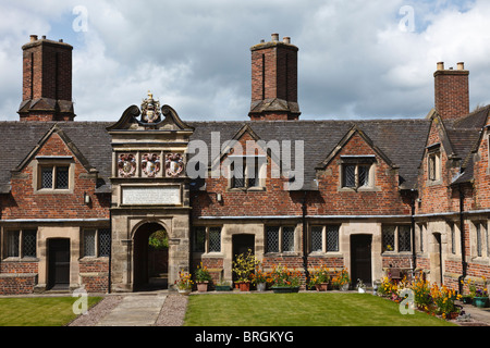 John Port Almshouses, Etwall, Derbyshire, England Stock Photo