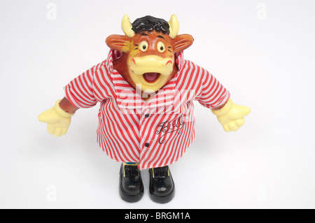 Bendy Bully toy, mascot of the Bullseye TV programme. Stock Photo