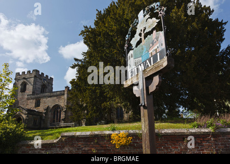 St Helen's Church, Etwall, Derbyshire, England Stock Photo