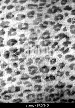 Blurry panned image of Animal spots blanket in Black and White Stock Photo