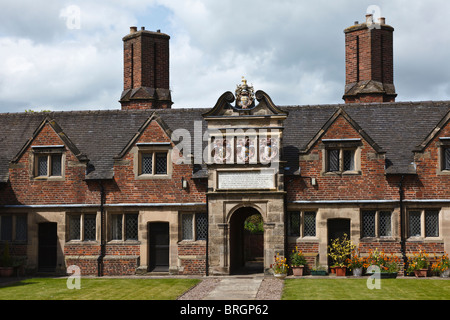 John Port Almshouses, Etwall, Derbyshire, England Stock Photo