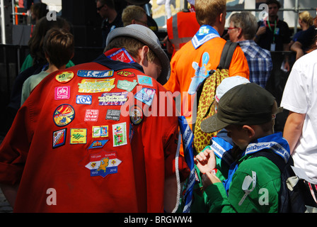 International scouts meeting in Roermond Netherlands, summer 2010 Stock Photo