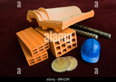 materials used in the construction business Stock Photo