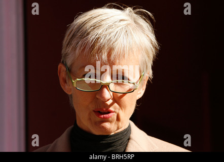 Marie Jordan wife of ex F1 team boss and Formula One pundit Eddie Jordan Stock Photo