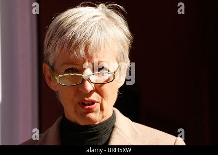 Marie Jordan wife of ex F1 team boss and Formula One pundit Eddie Jordan Stock Photo