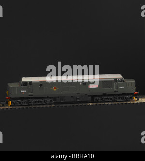 Class 37 Diesel Locomotive, BR Green Stock Photo