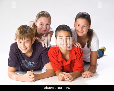 Portrait of Children Stock Photo