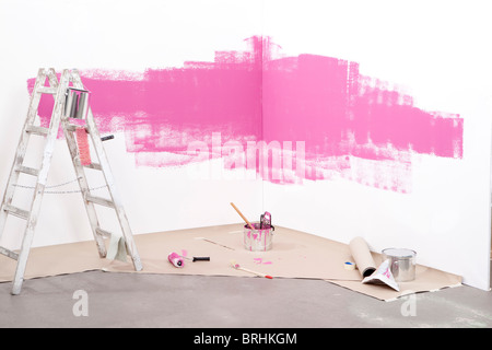 Painting Wall Stock Photo