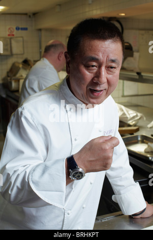 The Japanese celebrity chef Nobuyuki Matsuhisa visits his Matsuhisa