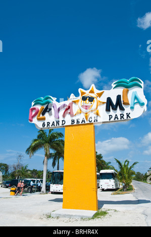 Mexico, Cozumel. Playa Miia Grand Beach Park, Isla Cozumel Cozumel Island. Stock Photo