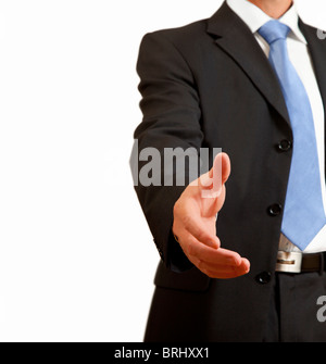 businessman and handshake Stock Photo