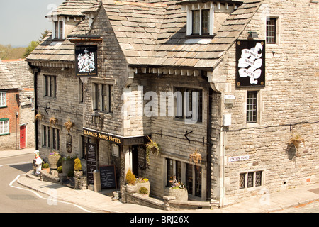 The Bankes Arms Hotel in Corfe , Dorset  England Stock Photo