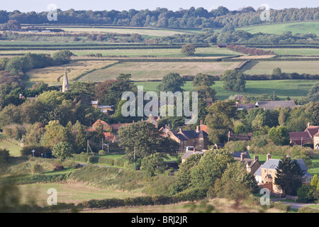 Rural landscape in the vale of Belvoir Stock Photo