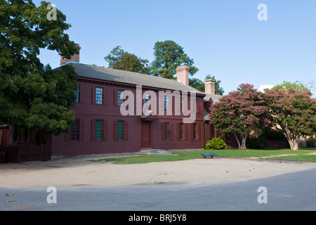 Peyton Randolph House in Colonial Williamsburg, a living history museum in Williamsburg, Virginia Stock Photo