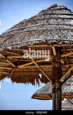 Shelter on the Nha Trang Beach in Vietnam Stock Photo