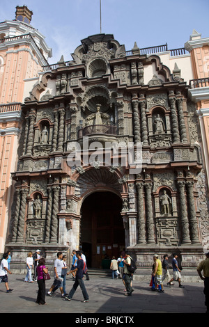 Church or Iglesia de La Merced Lima Peru Stock Photo