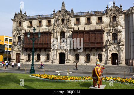 The Archbishop's Palace Lima Peru Stock Photo