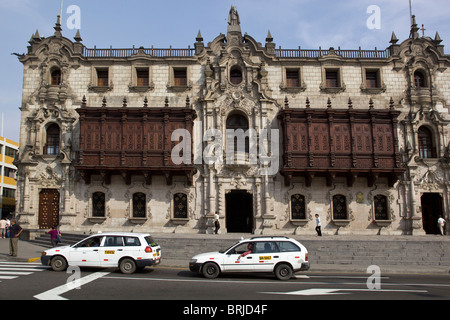 The Archbishop's Palace Lima Peru Stock Photo