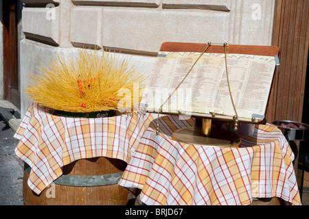 Pasta Spaghetti Italian food uncooked dry dried Stock Photo