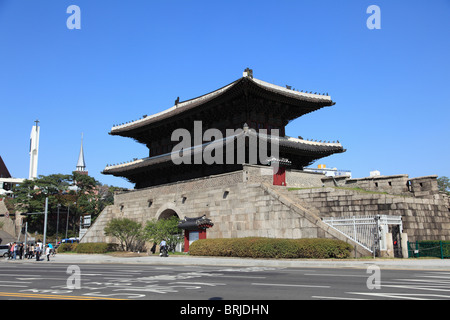 Dongdaemun Gate, Great Eastern Gate, Seoul, South Korea, Asia  Stock Photo