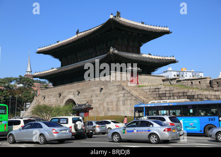 Dongdaemun Gate, Great Eastern Gate, Seoul, South Korea, Asia  Stock Photo