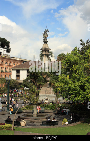 Plaza de la Independencia, Quito, Ecuador Stock Photo