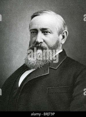 BENJAMIN HARRISON  (1833-1901) 23rd President of the USA Stock Photo