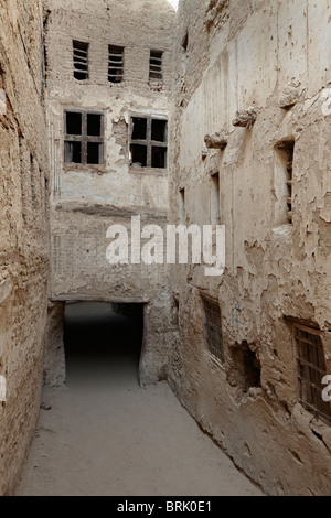 islamic old town Al-Kasr, Oasis Dakhla, western desert, Egypt, Arabia, Africa Stock Photo